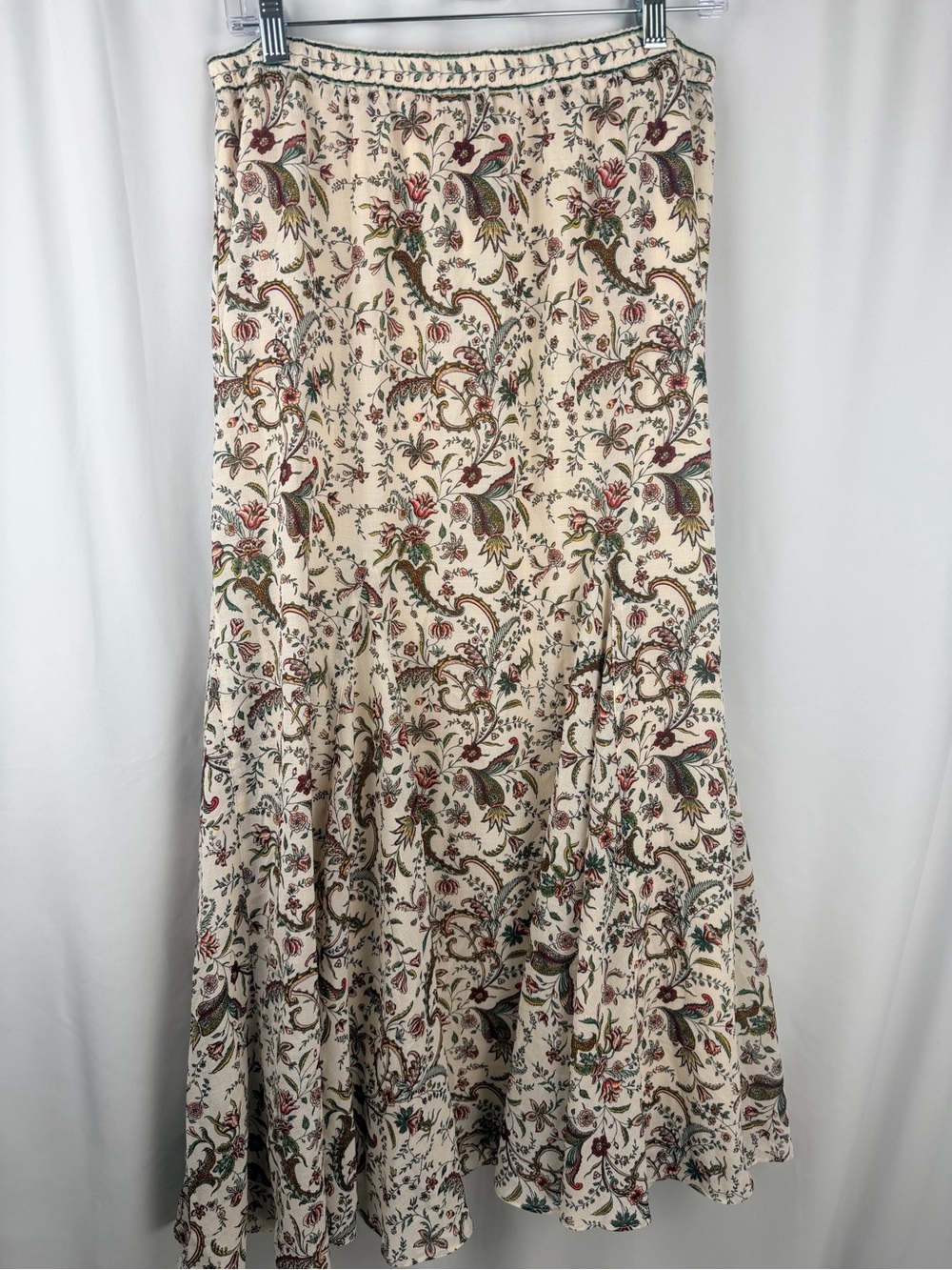 Max Studio London Floral Paisley Tiered Maxi Skirt – Size Large – NWT - Picture 2 of 11